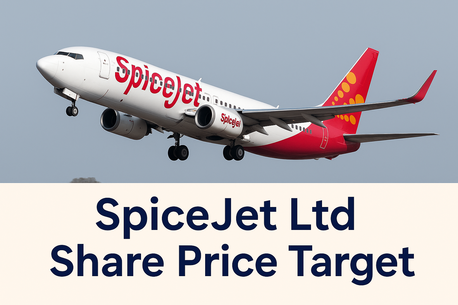 SpiceJet Ltd Share Price Target – Aircraft Image